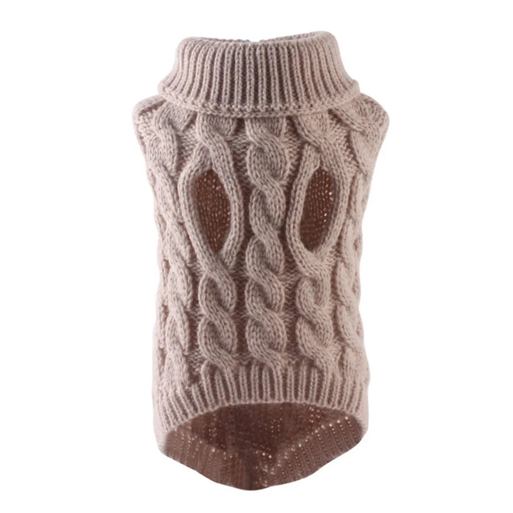 Warm Knitted Pet Sweater for Small Dogs and Cats – Autumn & Winter Comfort Fit