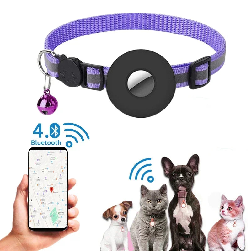 Smart GPS & Bluetooth Pet Tracker – Wearable Anti-Lost Locator for Dogs and Cats