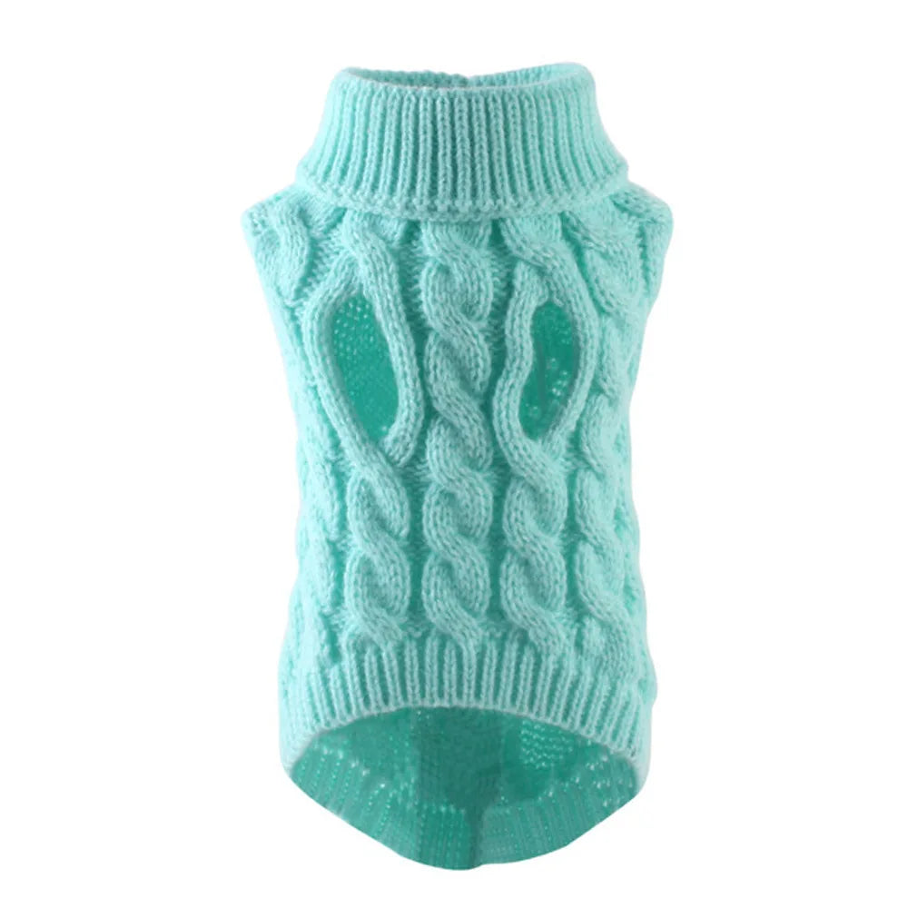 Warm Knitted Pet Sweater for Small Dogs and Cats – Autumn & Winter Comfort Fit
