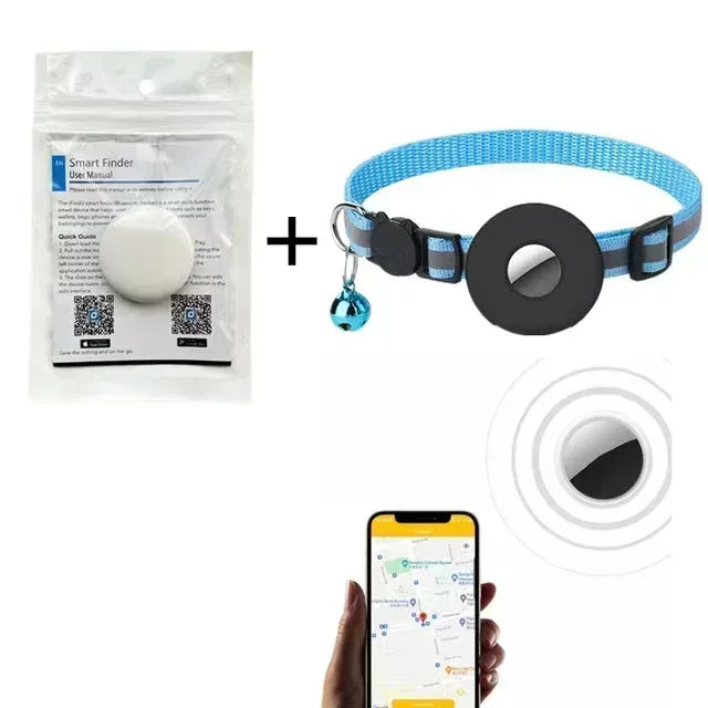 Smart GPS & Bluetooth Pet Tracker – Wearable Anti-Lost Locator for Dogs and Cats