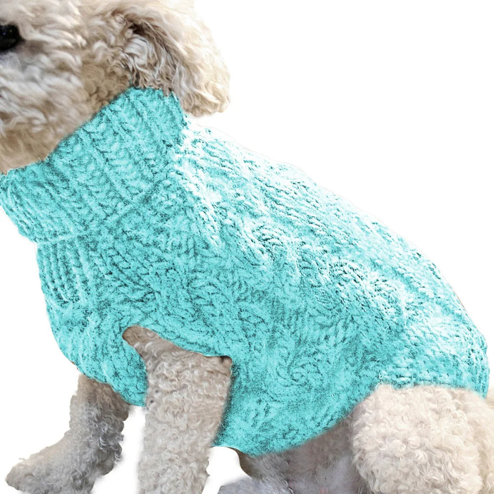 Warm Knitted Pet Sweater for Small Dogs and Cats – Autumn & Winter Comfort Fit