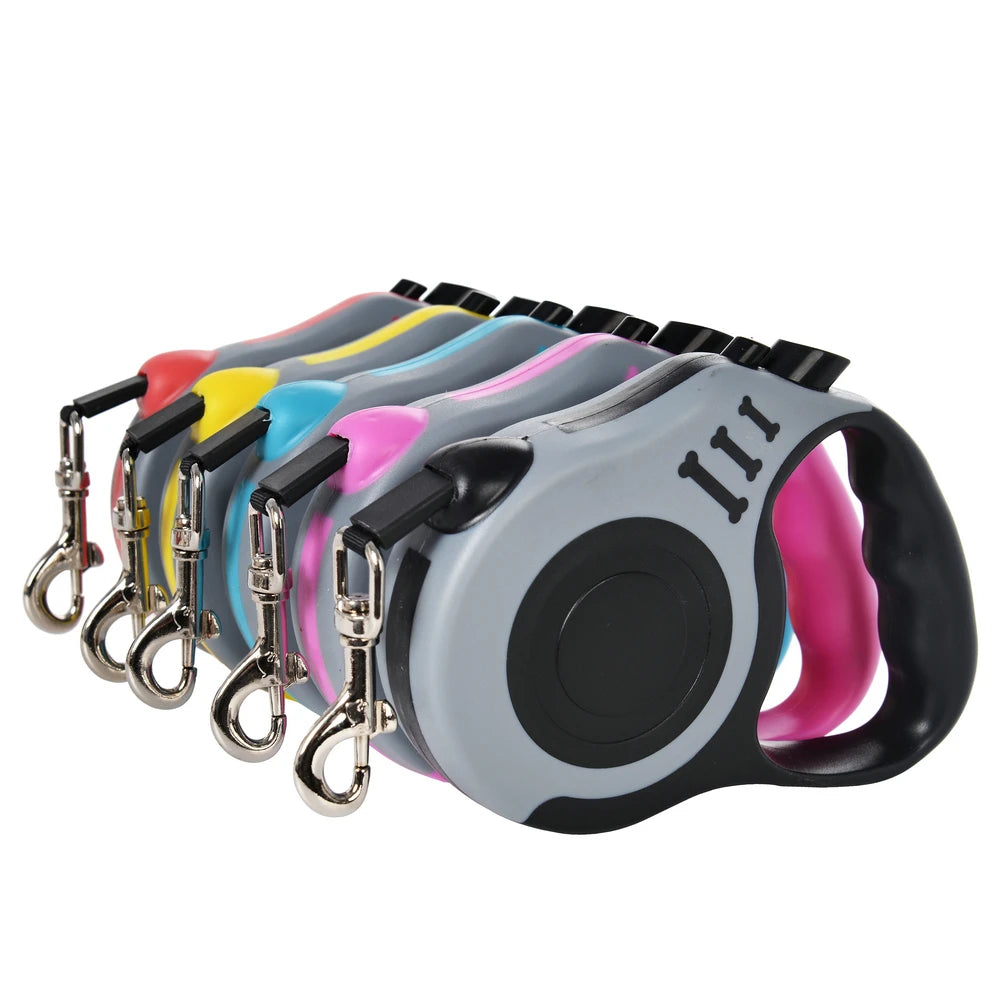 Automatic Retractable Leash 3 m / 5 m for Dogs and Cats – Durable Nylon