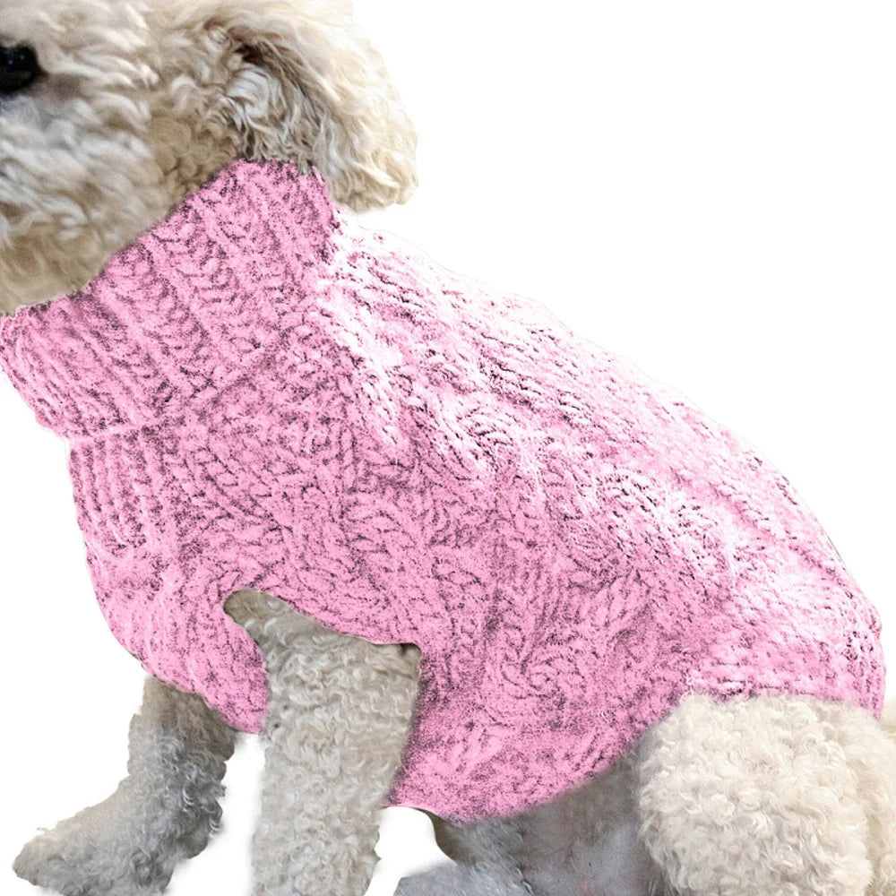 Warm Knitted Pet Sweater for Small Dogs and Cats – Autumn & Winter Comfort Fit